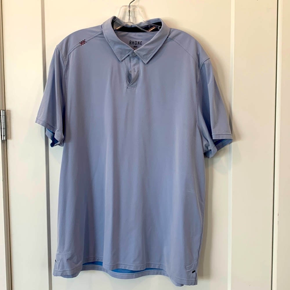 Rhône Commuter XXX Polo, XL, Light Blue